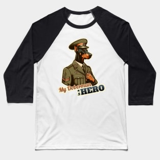 Doberman soldier Baseball T-Shirt